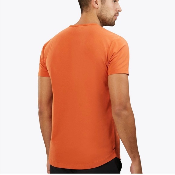 Cuts Clothing Curve Hem Tee in Orange 
Size M - Picture 3 of 12